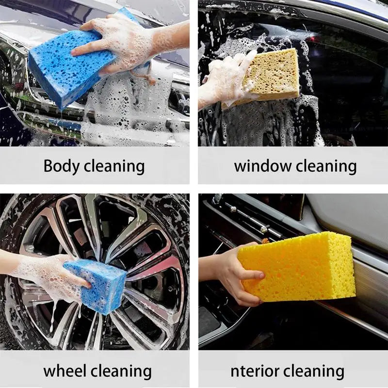 Big Car Wash Sponges - Thick, Absorbent & Soft Cleaning