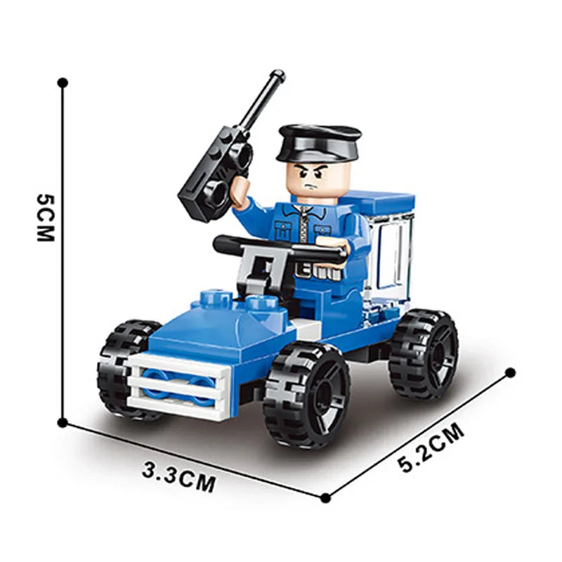 SLUBAN Girl Food Truck Building Blocks Toy Set