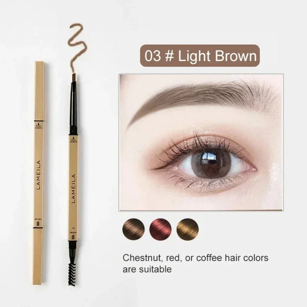 Waterproof Double Head Eyebrow Pencil - 5 Colors & Brush