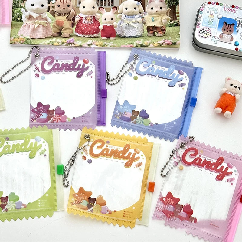 Anime Badge Storage Case - Candy Bar Bag Keychain