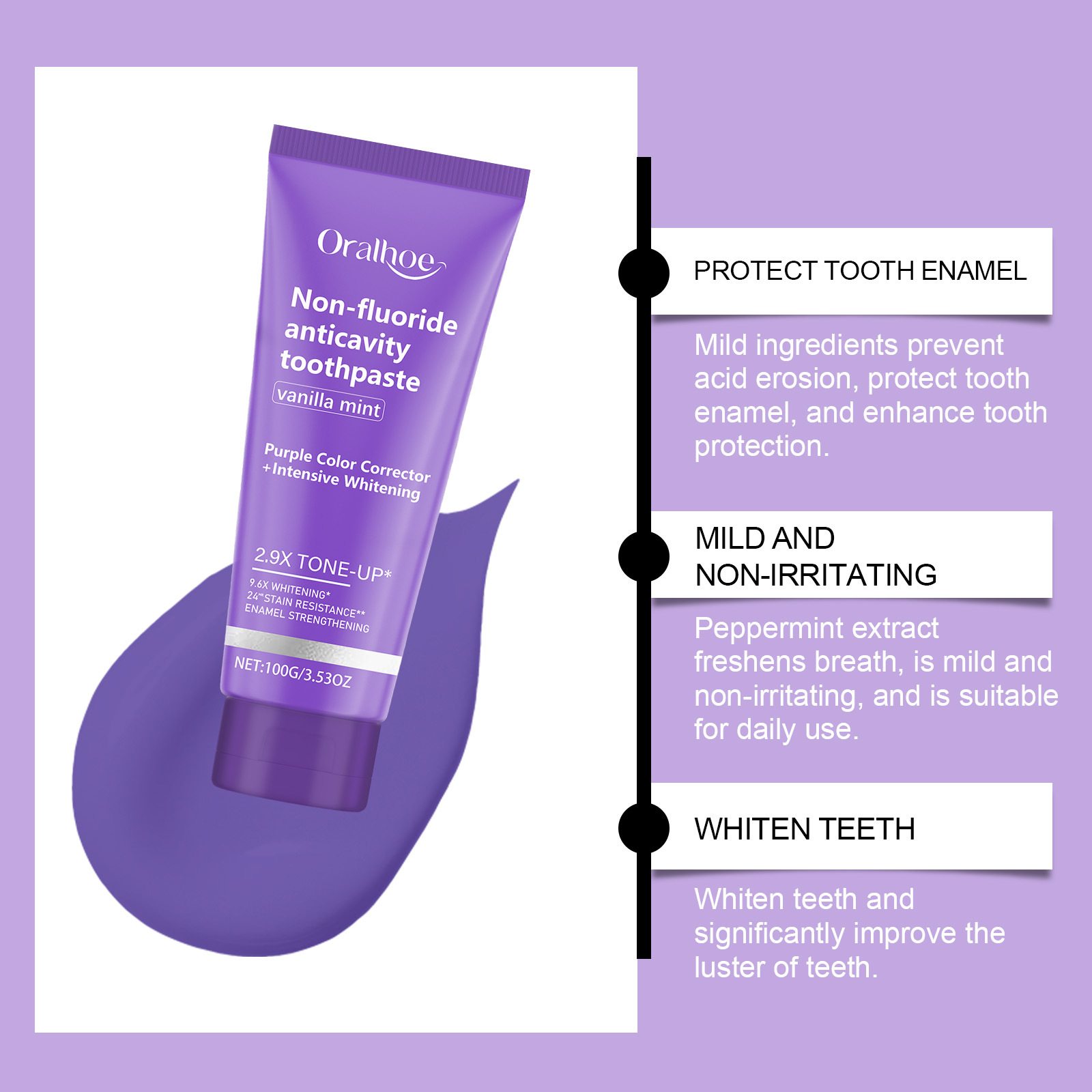 Teeth Whitening Mineral Powder - Stain Remover & Fresh Breath