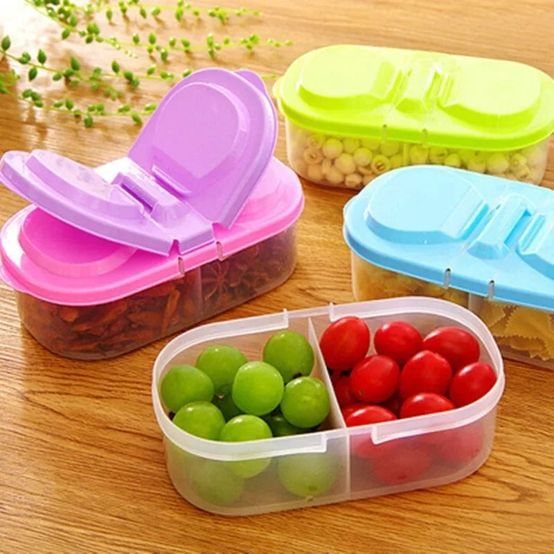  Healthy Plastic Food Container Portable Lunch Box Capacity Camping Picnic Food Fruit Container Storage Box for Kids Dinnerw