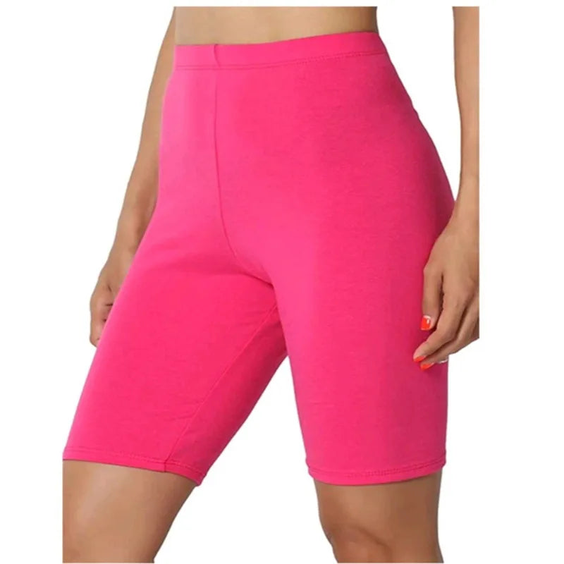 Women’s High-Waist Biker Shorts - Thin Fitness Summer Wear