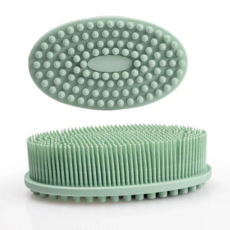 Exfoliating Silicone Body Brush - 2-in-1 Bath & Scalp Massager