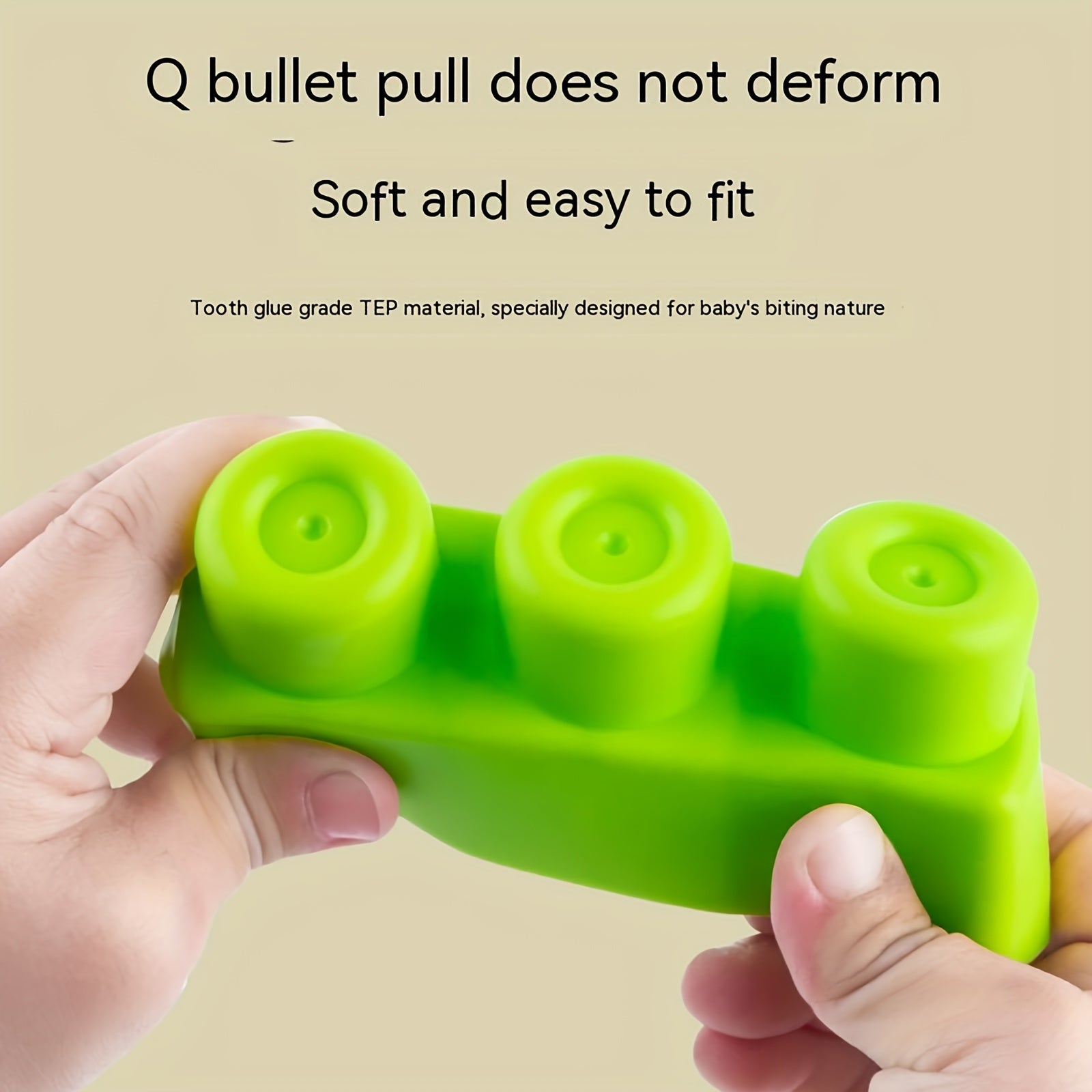 Large Soft Rubber Building Blocks for Kids - Chewable & Safe