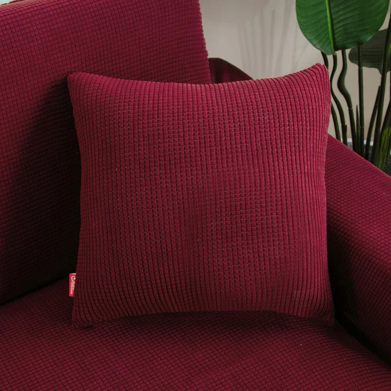 Solid Color Velvet Pillowcase - Sofa & Car Decor