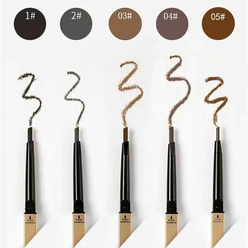 Waterproof Double Head Eyebrow Pencil - 5 Colors & Brush