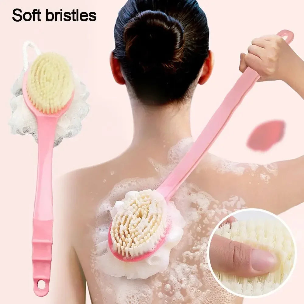 Gentle Body Clean Long Handle Shower Brush - Soft Bristle
