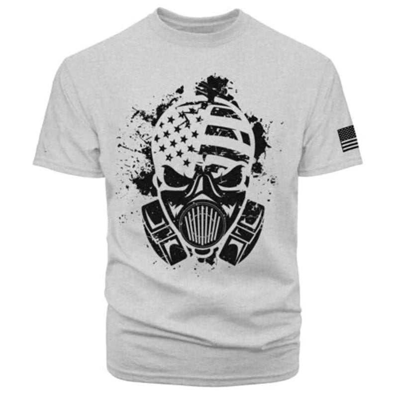 USA Flag 3D Print Gym T-Shirt - Men's Casual Sportswear