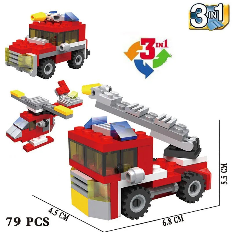 SLUBAN Girl Food Truck Building Blocks Toy Set