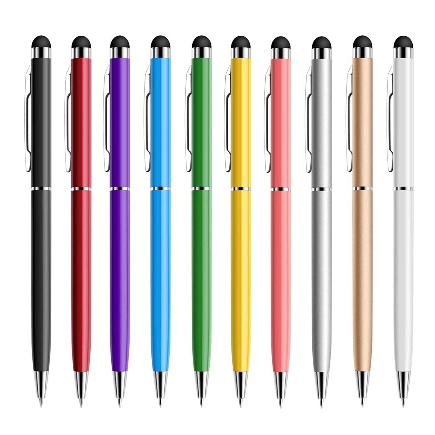 Mini Metal Stylus Pen: 2-in-1 Touch & Ballpoint for iPhone/iPad