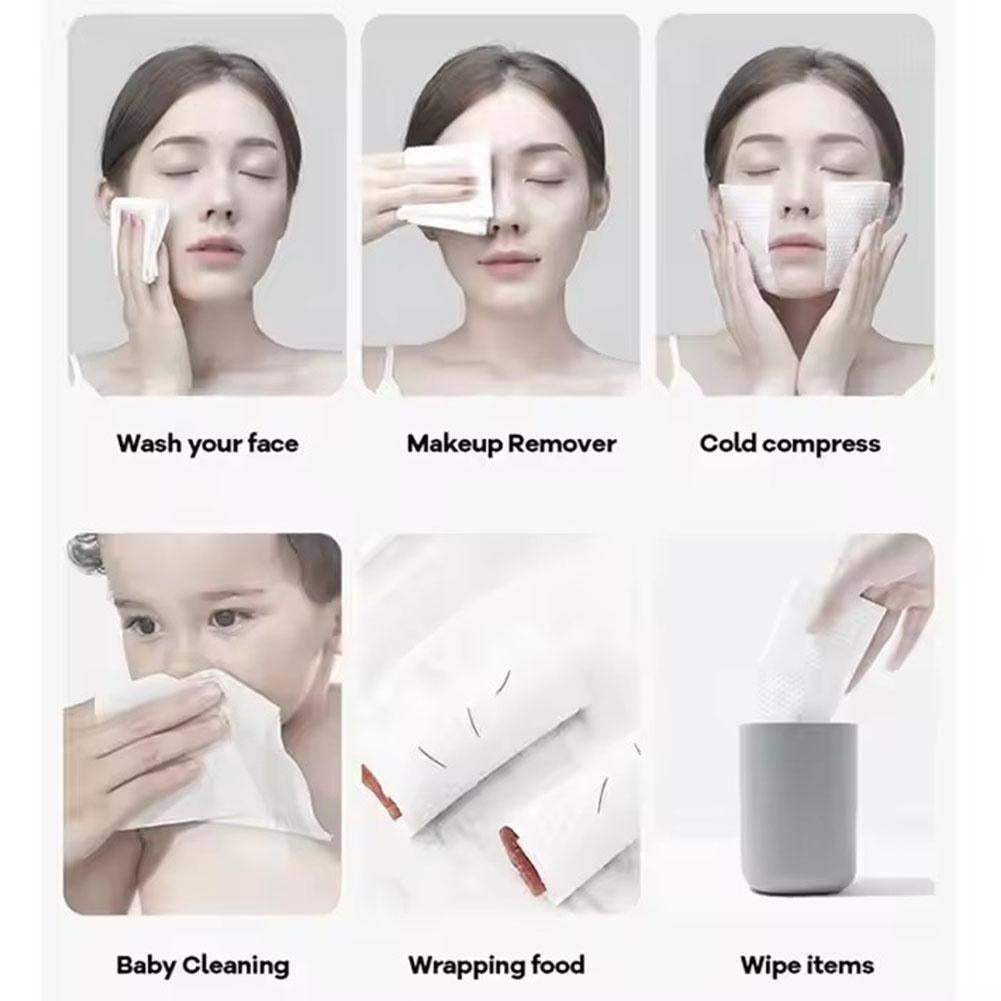 Disposable Cotton Face Towels - Soft & Extractable