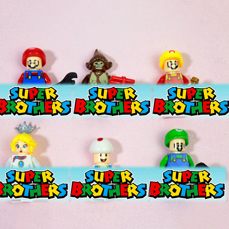 Cartoon Mario Building Blocks - Sonic Toy Bricks for Kids
